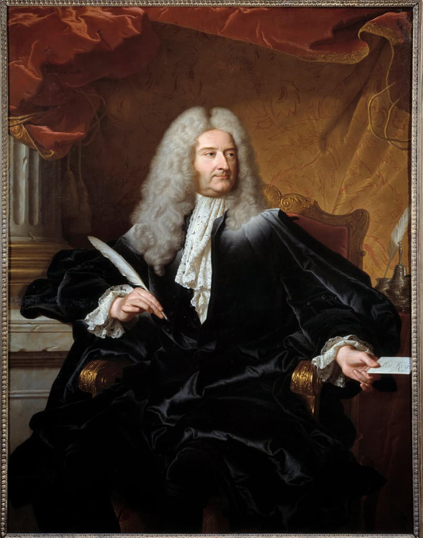 POSTERIIk Famous Animal Posters Vintage Picture Portrait of Louis Germain De Chauvelin Marquis by Hyacinthe Rigaud Modern Wall Decor for Home Decor 60x90cm