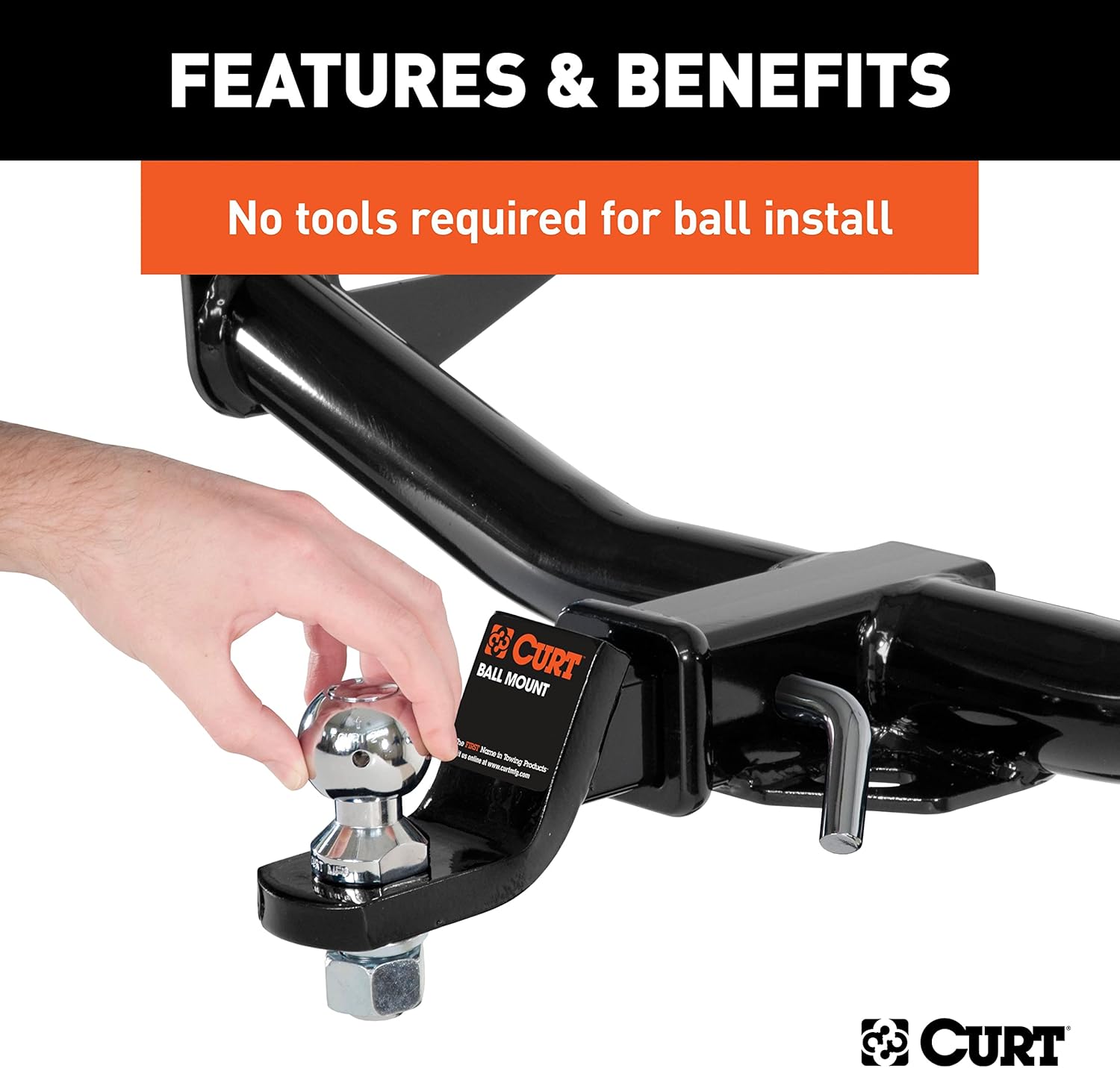 CURT Manufacturing 42178 1 in. Shank Switch Ball Set with 1-7/8 in. and 2 in. Balls, Packaged