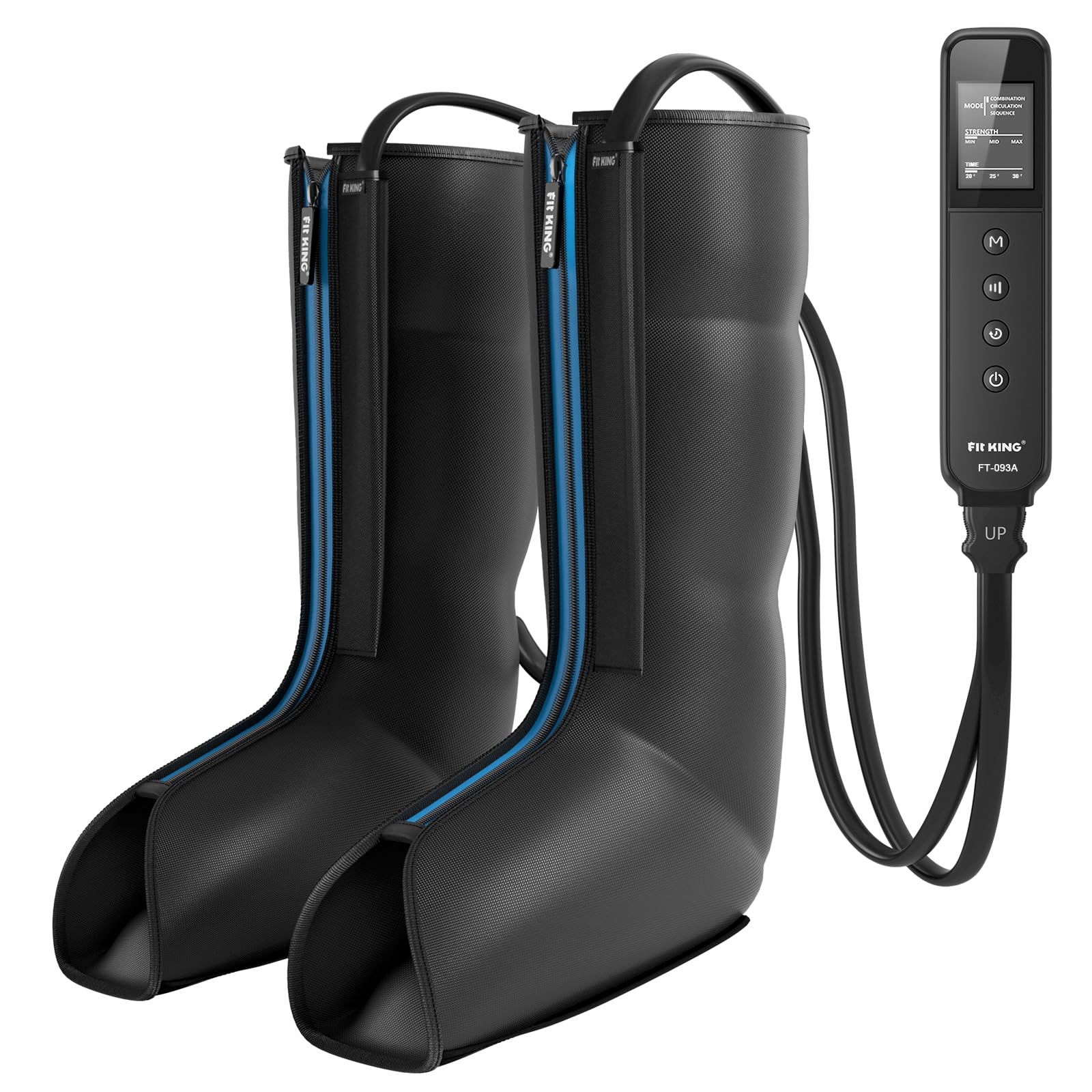 FIT KING Leg Massager, Upgraded Foot and Calf Massager with Air Compression Therapy, Sequential Compression Device Massage Boots for Circulation,