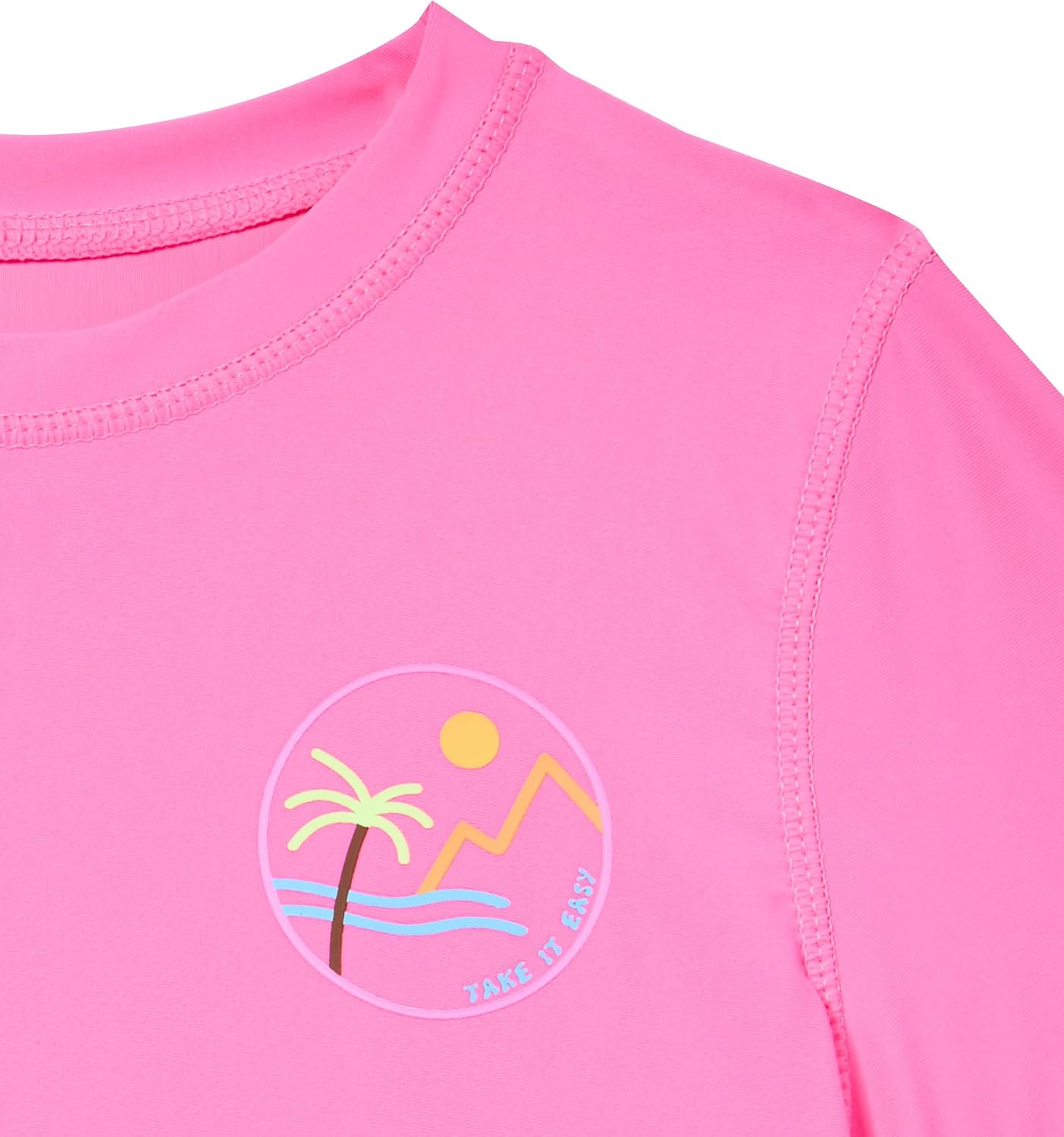 Eddie Bauer Girls' Swim UPF 50+ Short Sleeve Sun Tee Rash Guard Shirt