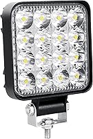 Vista 9 de Willpower 2 piezas de 8.4 cm 48W Mini luz de trabajo LED ultra delgada, cápsulas de luz LED de haz puntual para todoterreno, luces de conducción