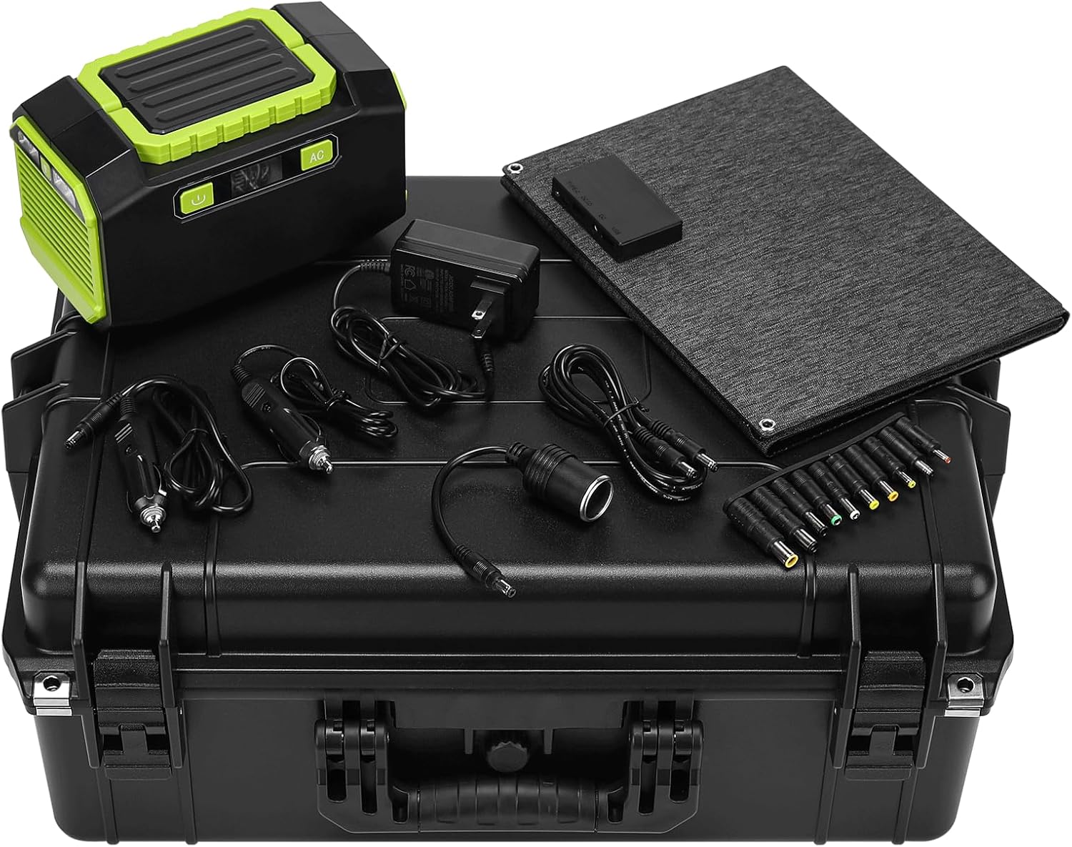 TXL Starlink Mini Battery Kit, Portable Power Case with 145Wh Power Supply & 40W Solar Panel, 200W AC Output, USB/DC Port, Emergency Power Kit for Camping, RV (Starlink Not Included)