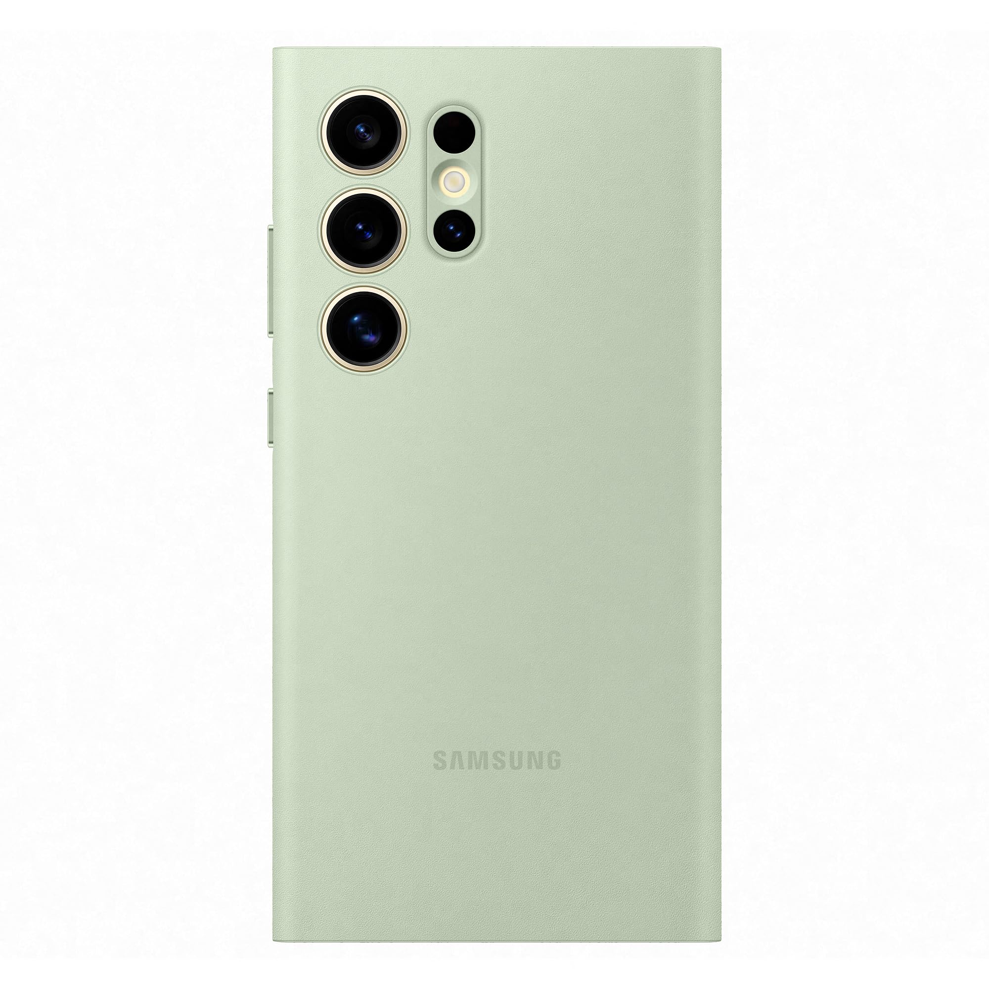 Samsung Smart View Wallet Case custodia a portafoglio con finestra di visione notifiche per Galaxy S24 Ultra, Light Green