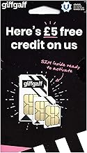 Giffgaff Nano/Micro/Standard SIM. Top Tariff Offers Unlimited Calls, Text, Data - Just Pay As You Go - no Contract. Multi Size, Fits All Devices. £5 Bonus Credit When You Top up £10 First Time.