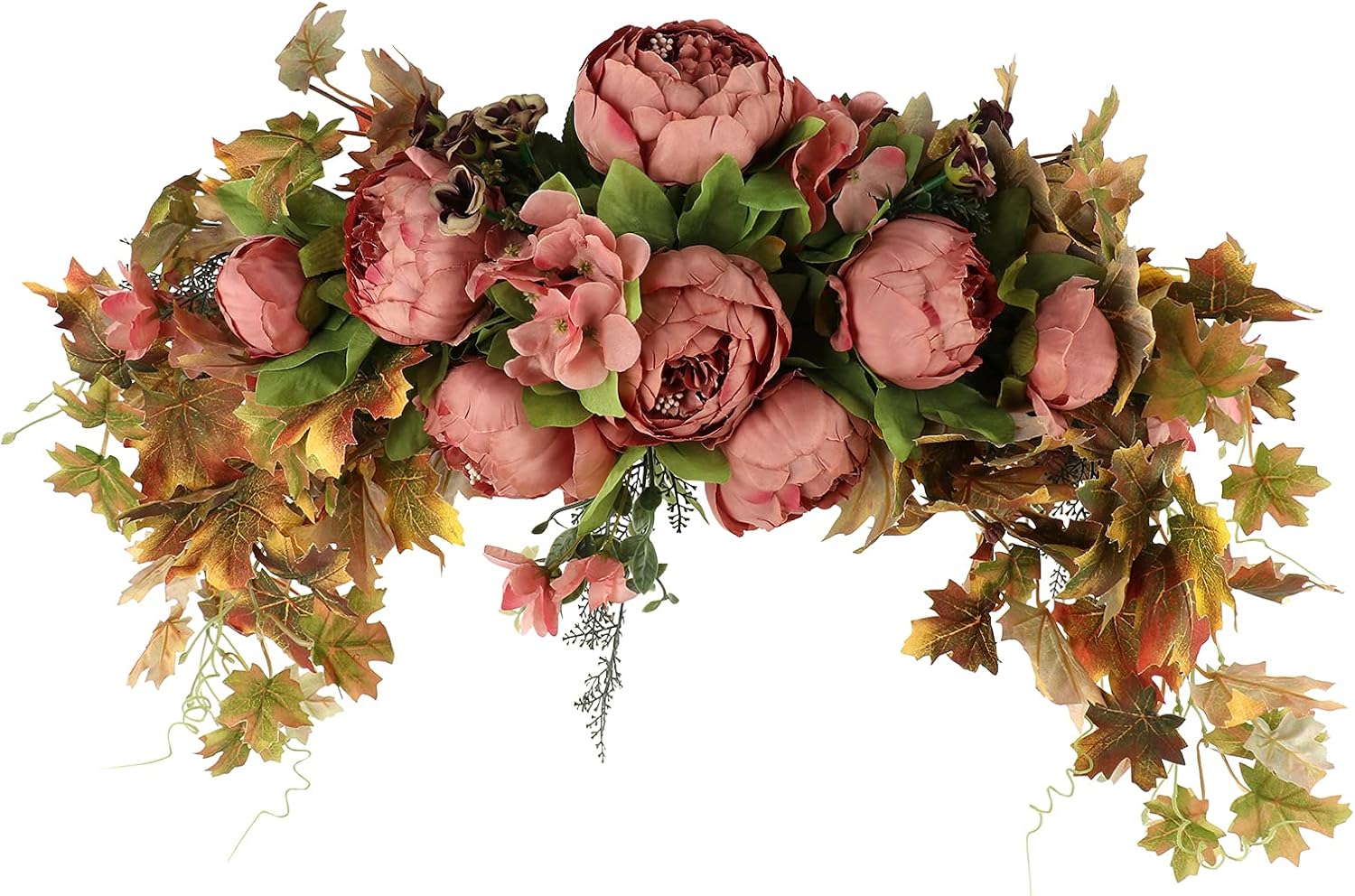 Artificial Floral Swag Wedding Peony / Rose Flower Swag