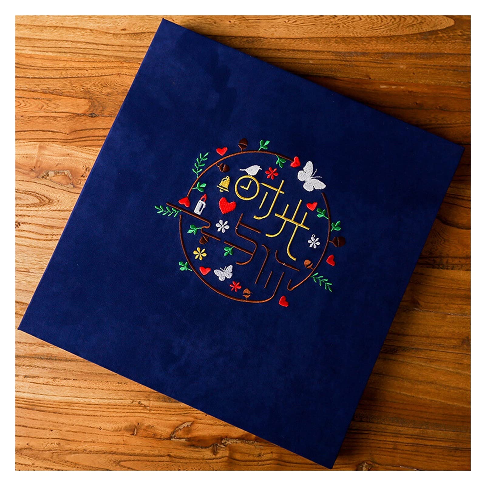 Album zdjęć Samoprzylepny album albumu albumu notatnik 40 stron tkaniny twardego przedszkola z przedszkolami pamiątkowe album kreatywny handmade DIY album fotograficzny Album ze zdjęciami (Color : A