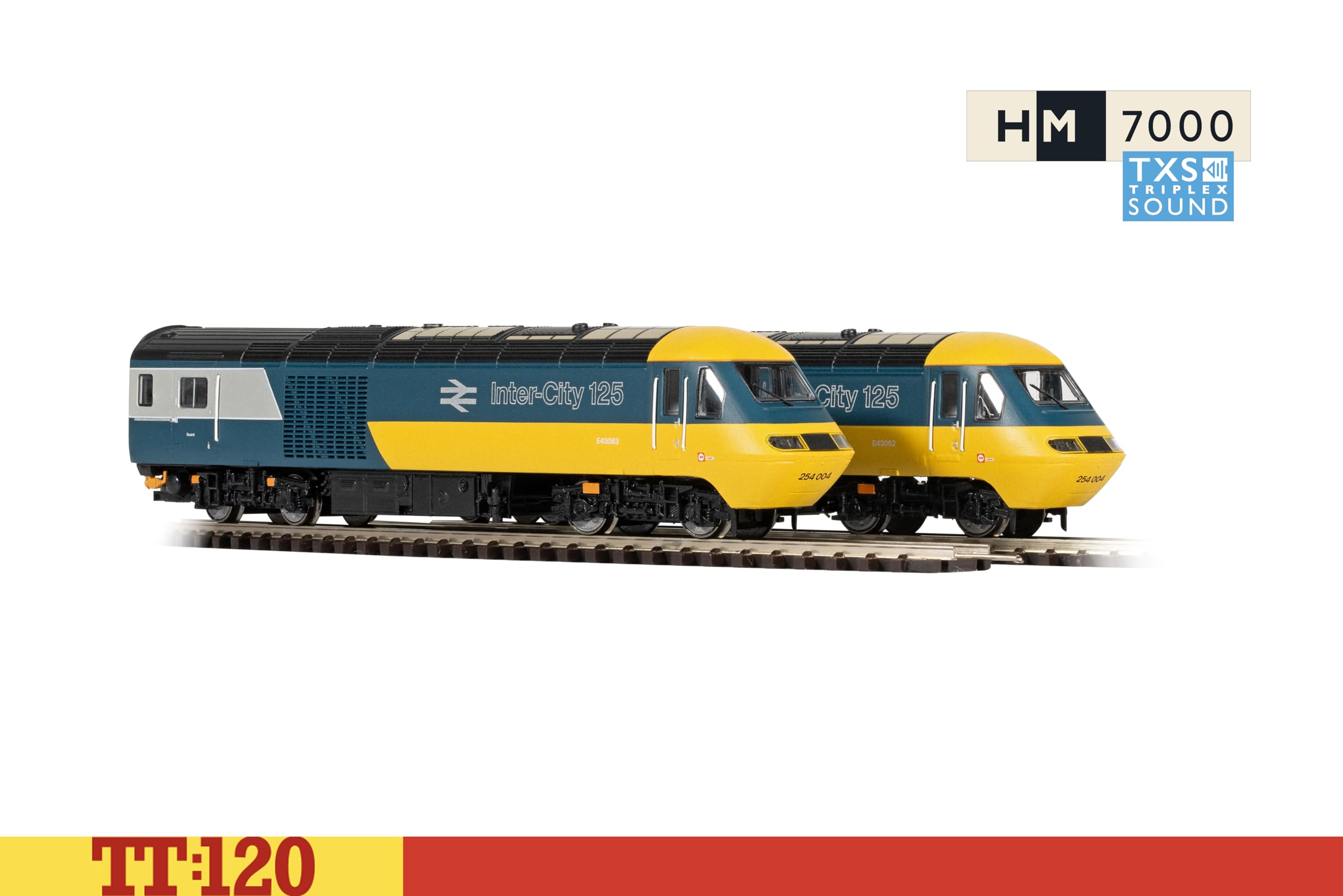 TT:120 Hornby TT1004TXSM Set di Treni digitali ad Alta velocità Intercity 125 - Locomotive Diesel con Audio