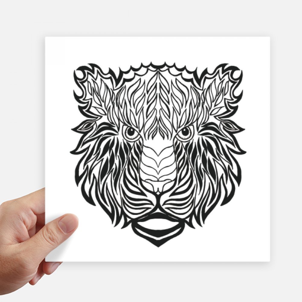 Sticker lion sketch 20cm déco pour personnaliser votre ordinateur et mur de salon