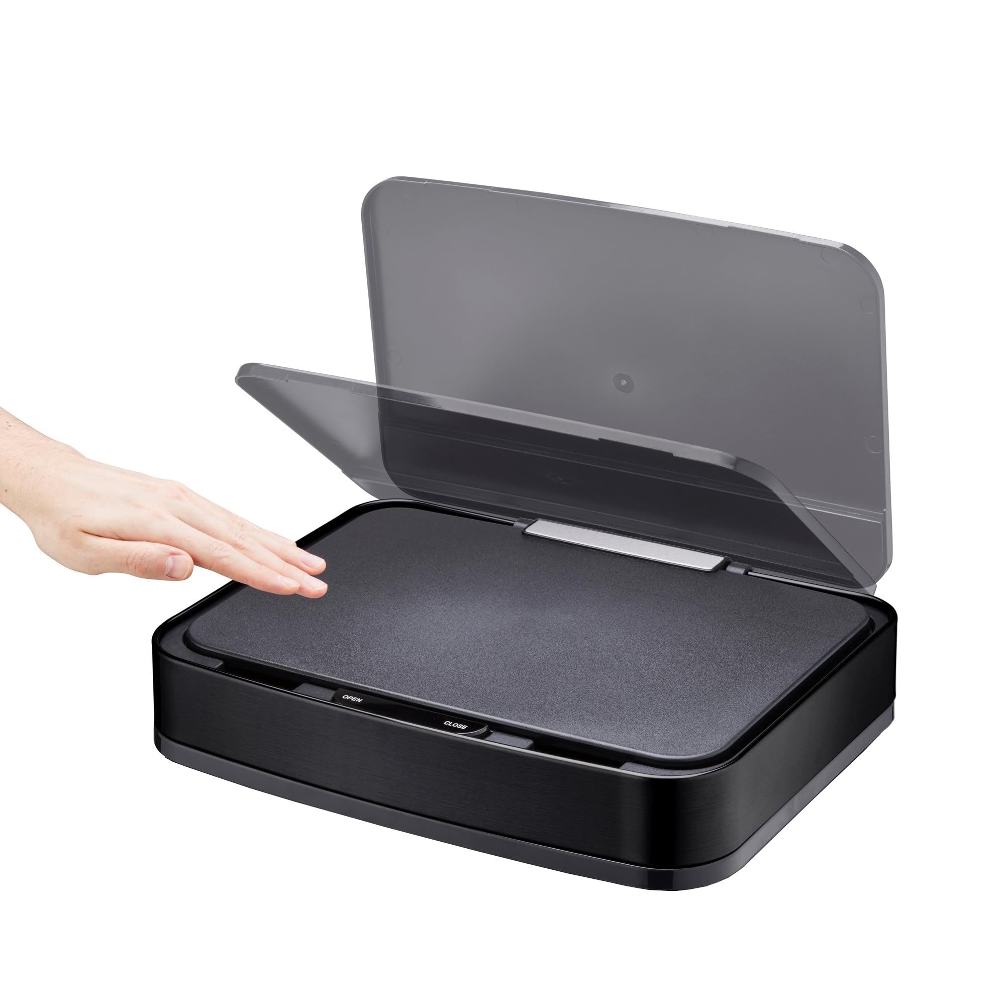 Cooks Professional Black/Black Replacement Sensor Lid For 75L Recycling Bin | Lid Only | Battery Powered |