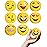 Alpi Squeezies Emoticons Pack - Stress Balls to Improve Focus - Soft Funny Faces Squishy - Durable & Fun Squishy Ball - Stress Balls for Adults & Kids - Pack of 8, Assorted