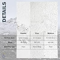 Vista 4 de ClearLee Piedra Pómez de Grado Cosmético - 100% Grano/Polvo Natural Puro - Excelente Para Exfoliación de la Piel en Jabones Caseros, Mascarillas