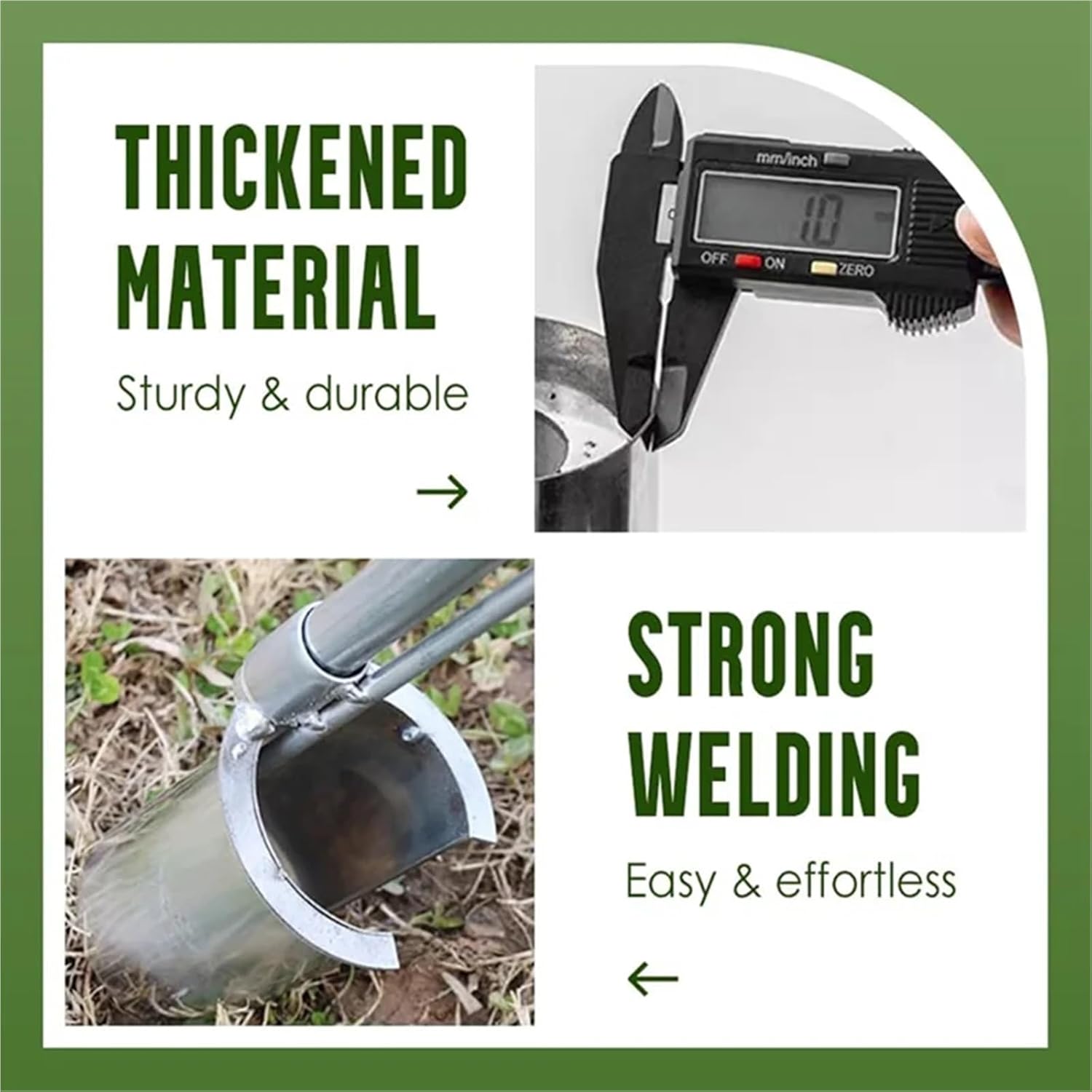 Bulb Planter Tool 2PCS Bulb Planter Tool, Plant and Fruit Tree Seedling Transplanter, Stainless Steel Seed Planting Tools