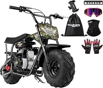 Oryxearth Mini Bike 105CC 4-Stroke Gas-Powered Mini Bike, Off-Road Dirt Bike for Kids Adult