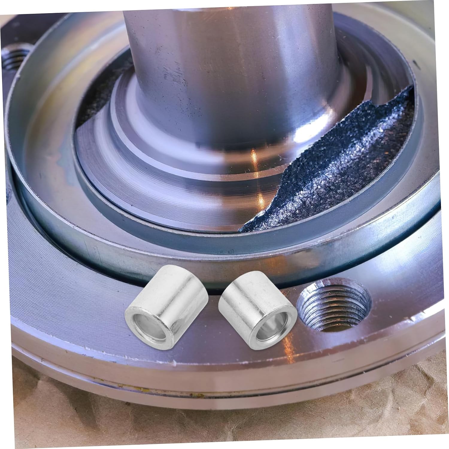2pcs Atv Wheel Hub Bushing Metal Front and Rear Bushings for Off-road Motorcycles and Installation Enhanced Performance