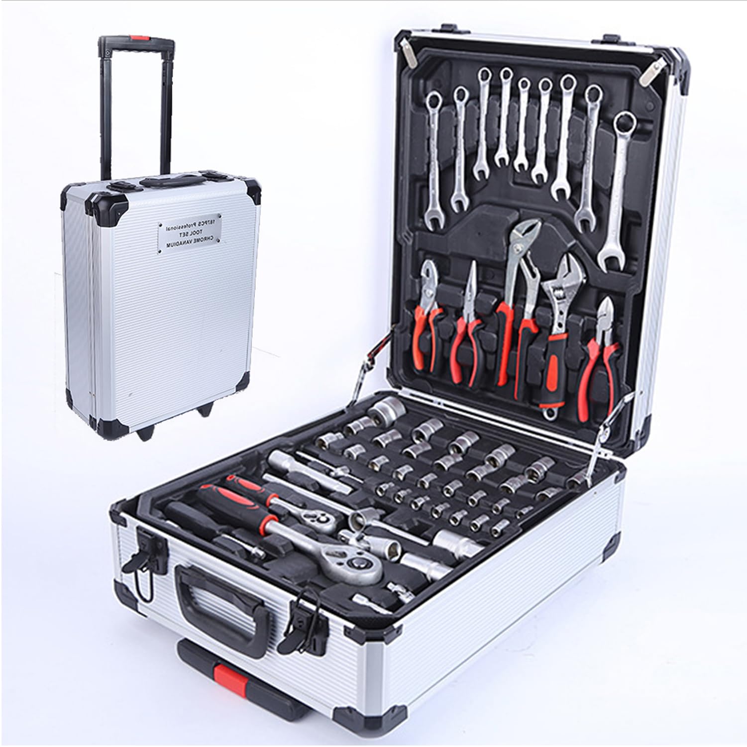 Mechanic DIY Set 250-Piece - Sturdy Aluminium Tool Case; Home Tool Set