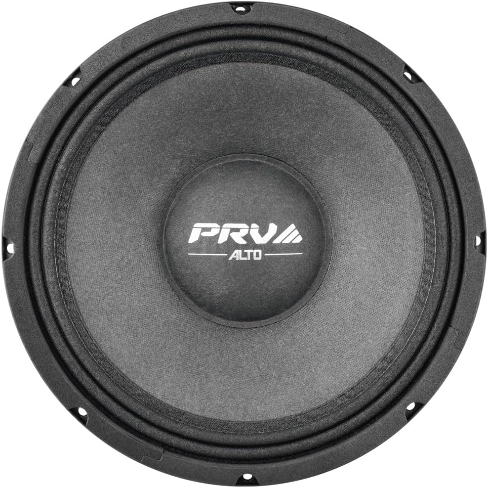 PRV AUDIO 10MR650A 10 Inch Midrange Speaker, 8 Ohm, 650 Watts, 97.5 db, 2.5 in Voice Coil Alto Series PRO Audio Mid Range Loudspeaker (Single)