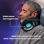 Cabeau Travel Pillow for Long Flights – Evolution X - Memory Foam Neck Support - Comfort On-The-Go for Airplane, Train, and Car (Turquoise)