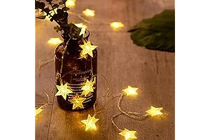 ANJAYLIA 20 LED Star String Lights: Illuminate Your Nights with Celestial Charm