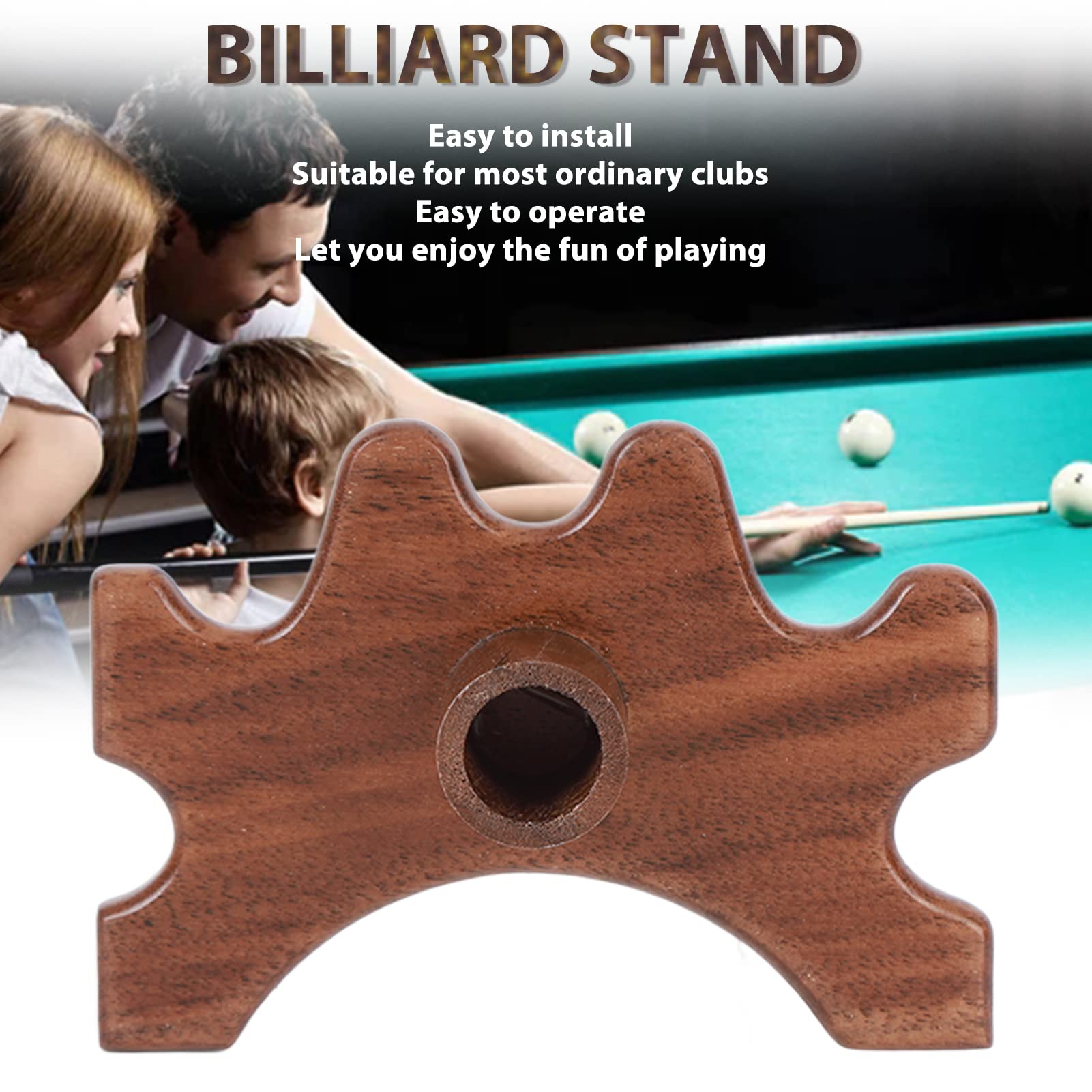 Billar Cue Bridge Head de Madera para Juegos de Mesa Competición