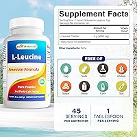 Vista 2 de Best Naturals L-Leucina Polvo Puro 8 OZ
