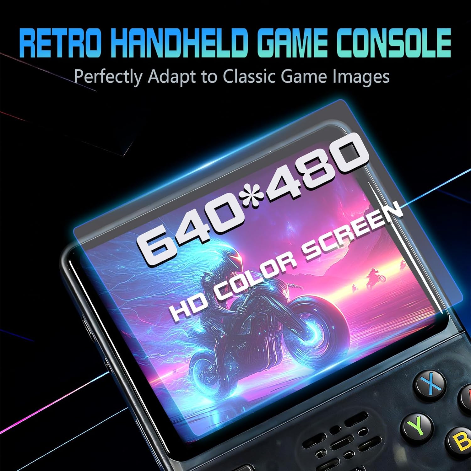 R36S Handheld Game Console Retro Gaming Console Portable Handheld Retro Game Console Preloaded with Built-in Games Handheld Emulator Console (64, GB) - Image 3