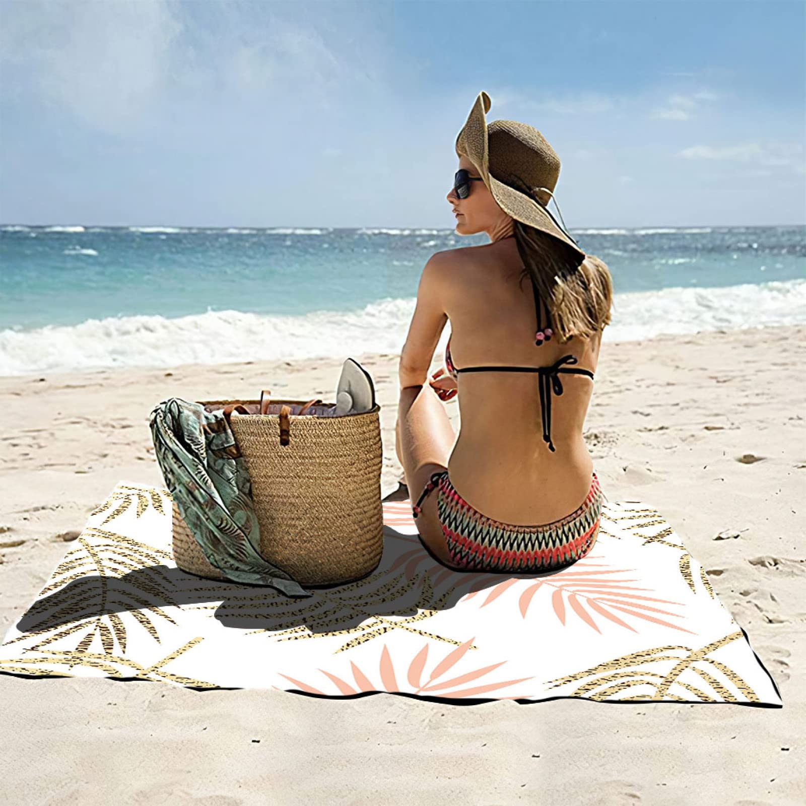 Serviette De Plage En Microfibre, Xxl (180 X 90Cm) Serviette De Bain