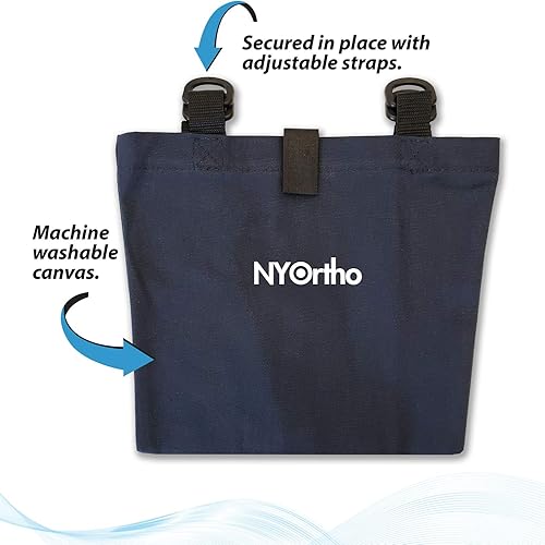 Miniatura 5 de NYOrtho Soporte para bolsa de drenaje de orina  Funda de lona de privacidad con correas ajustables para bolsas Foley, catéter y nefrostomía  Evita