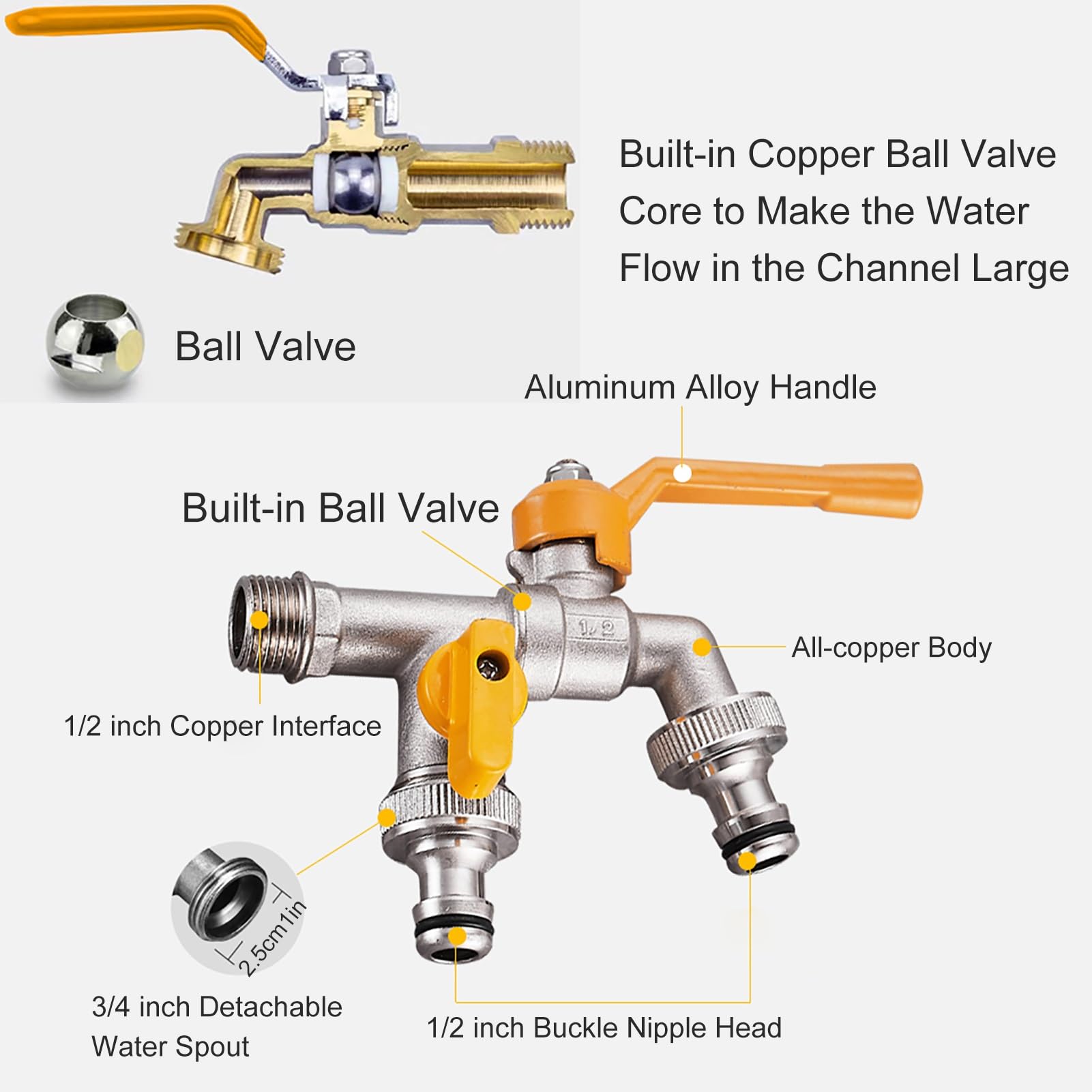 Wasserzapfsäule Aus Edelstahl 304 - Frostsicher Für Garten & Terrasse