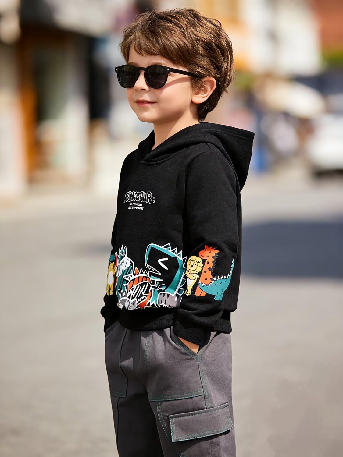 2-Pack Boy Sweatshirts Toddler Warm Hoodie Kid Winter Pullover 2-7Y