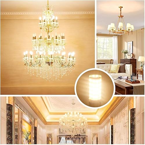 Miniatura 8 de SSQY Bombilla LED E11 de 4 W regulable, reemplazo de bombilla halógena E11 de 30 W o 40 W, blanco cálido 3000 K, base de mini candelabro E11,