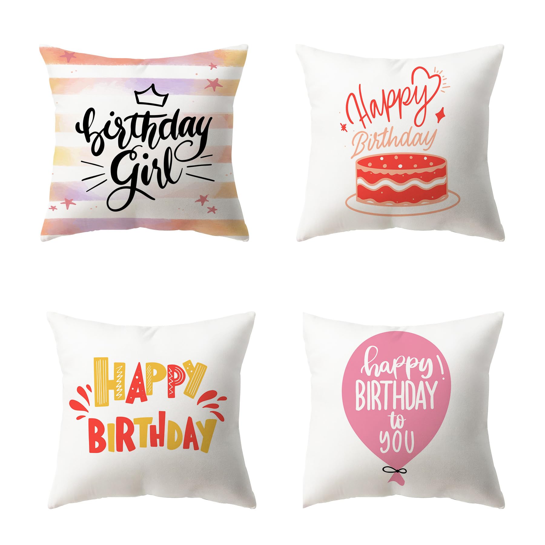 IFMDA Birthday Decorative Pillowcase
