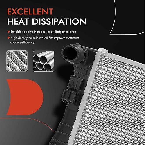 Miniatura 5 de A-Premium Conjunto de radiador de refrigerante del motor compatible con Volkswagen Jetta 2019-2021 y Audi A3 Sportback e-tron 2016-2018