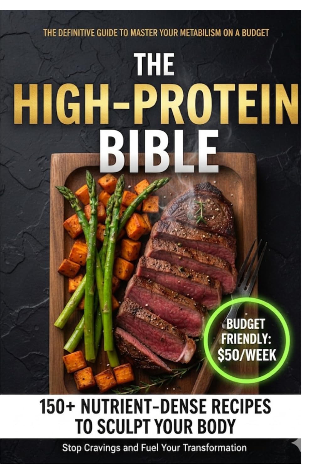 THE HIGH-PROTEIN BIBLE: 150 Easy Low Carb Recipes + 30-Day Action Plan to Burn Fat, Build Muscle and Boost Metabolism. Full Macros Included & Budget Friendly.