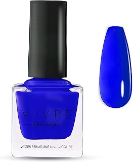VIVRE Cosmetics Quick Dry Shiny Halal Nail Polish - Long Lasting, Breathable & Water Permeable - It's Electric