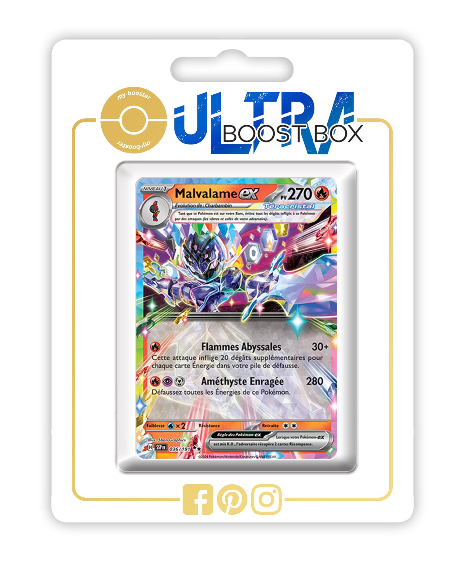 Malvalame ex (Ceruledge ex) 036/191 Tera - my-booster X Écarlate et Violet  8