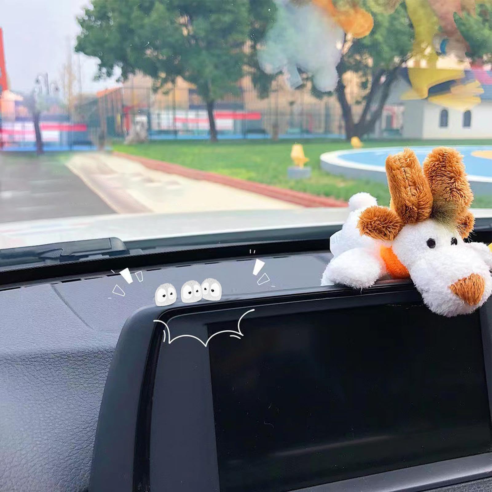 Set 19 Folletti Della Fuliggine Per Auto - Decorazioni Carine Per Cruscotto E Retrovisore - Foto 6