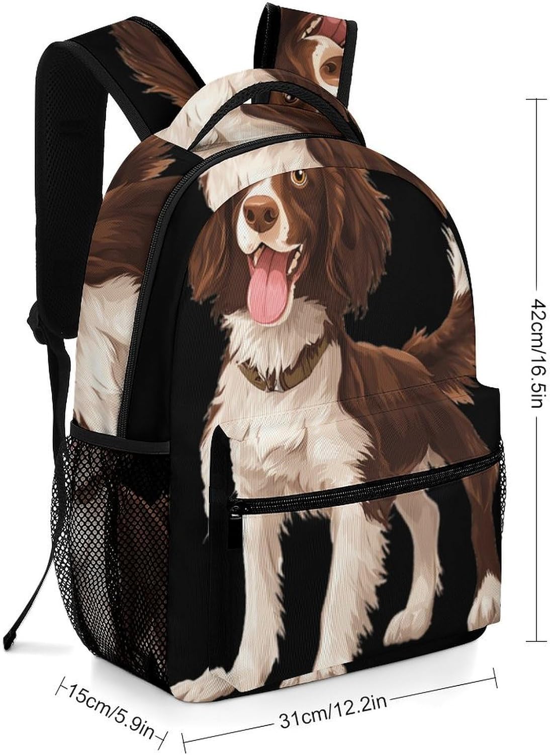 Boykin Spaniel Dog Unisex Backpack Casual Daypacks Lightweight Shoulders Bag for Camping Hiking Travel