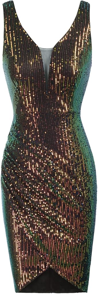 amazon silver sequin dress