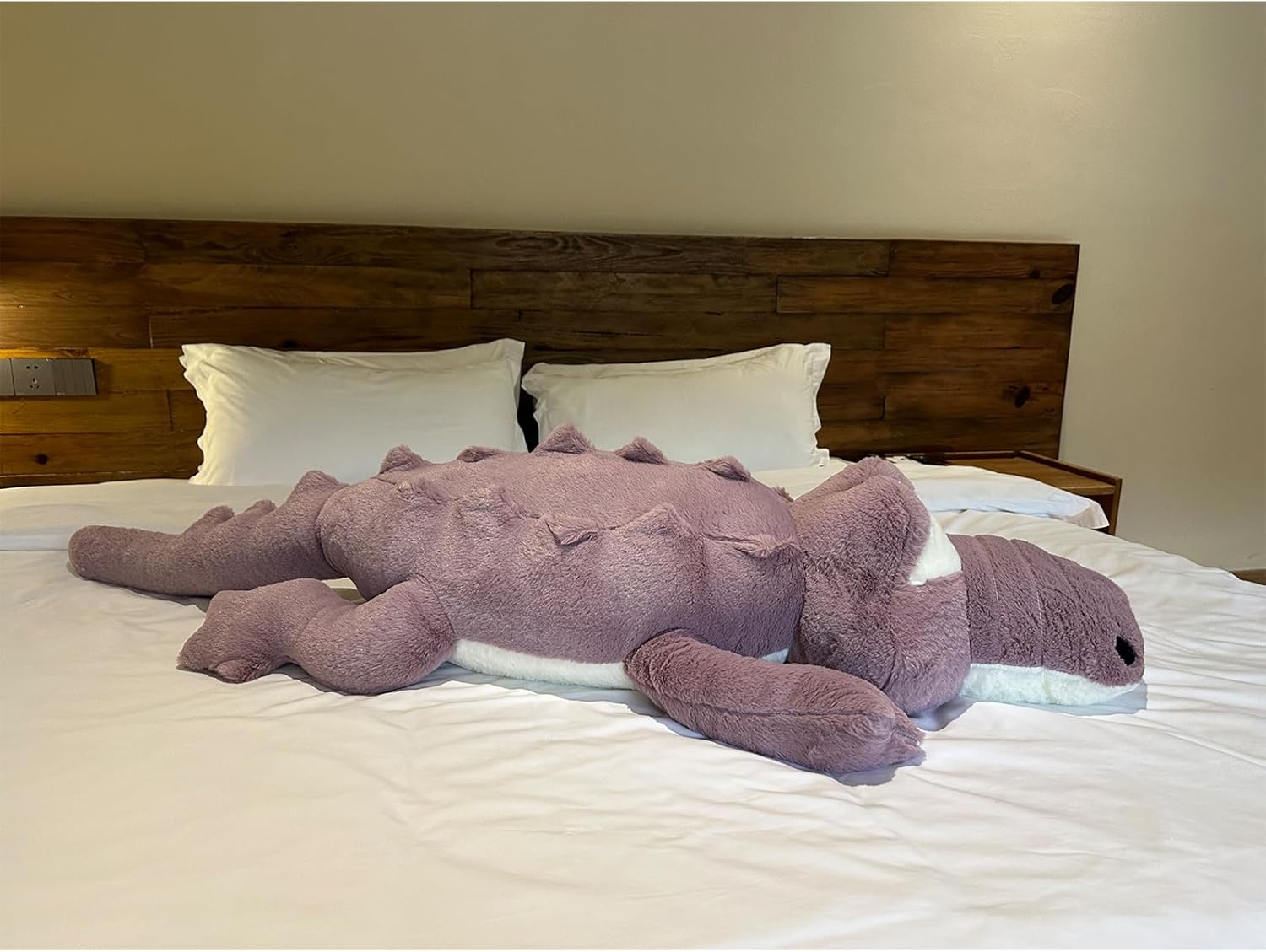Hofun4U Alligator Plush Pillow, 38 inch Alligator Stuffed Animal, Home Decor Christmas Valentine’s Birthday Gift for Boys Girls Adults Kids (Purple) - Image 6