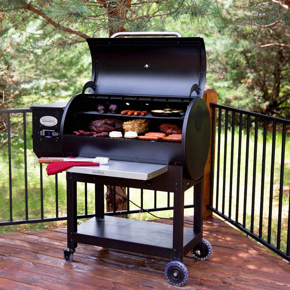 Louisiana Grills 900 Series Electric Wood Pellet Grill And Smoker With Weatherproof Cover And