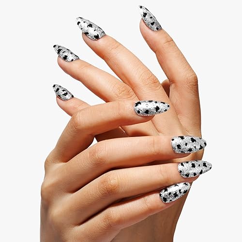 Miniatura 4 de Gellen Esmalte de uñas de gel  0.63 onzas líquidas de esmalte de gel de gelatina con purpurina plateada que se absorbe con luz UV LED, manicura,