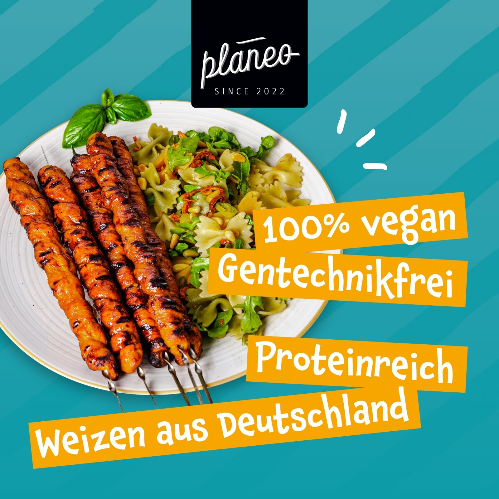 Planeo Seitan Classic 5kg - veganer Fleischersatz, proteinreich, produziert in Deutschland, vielseitig verwendbar, Weizengluten