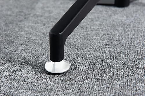 Miniatura 5 de Koranson Escritorio de pie móvil, altura ajustable, carrito de escritorio portátil con parte superior plana ajustable en altura, pedestal de