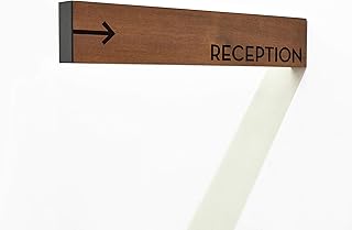 Custom Directional Sign - Reception Sign - Elevator Sign - Lobby Sign - Directional Wedding Sign - Location Sign with Arrow - Distance Sign