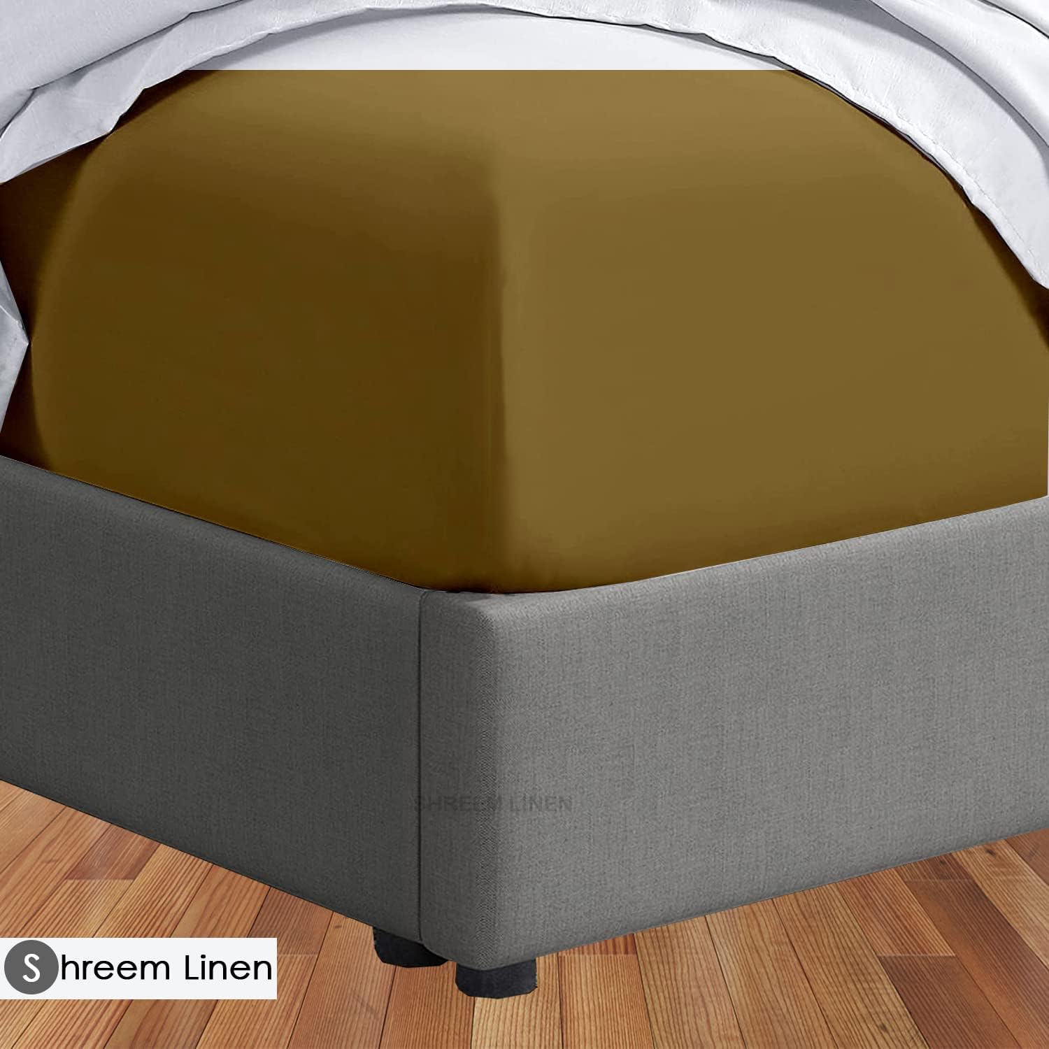 Microfiber RV Sheet Sets, 72x80 Camper King, Taupe Solid, Bed Sheets for Campers, RV's & Travel Trailers Easy Fit Mattress up to 10 Inch Deep Pockets - Fitted RV Sheets