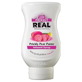 Real Infused Exotics Prickly Pear Syrup, 16.9 fl oz Squeezable Bottle