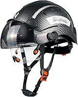 SAFE BUILDER CR06 ANSI Z89.1 Certified Hard Hat with Dual Visors - Ventilated ABS Safety Helmet for Construction & Industrial Work
