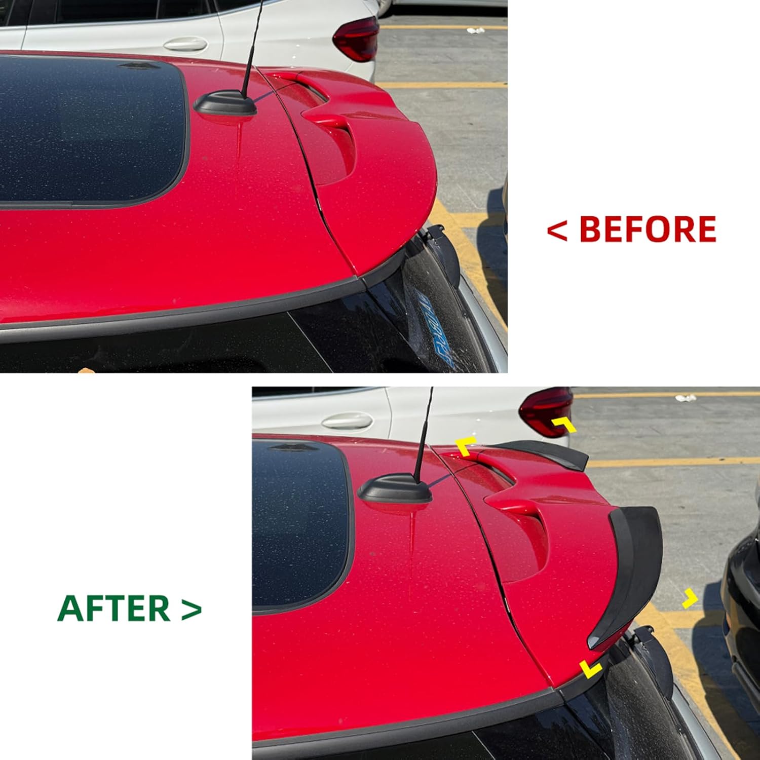 Car Rear Spoiler Lip Roof Wing for Mini Cooper JCW F55 F56 2014-2024 Black