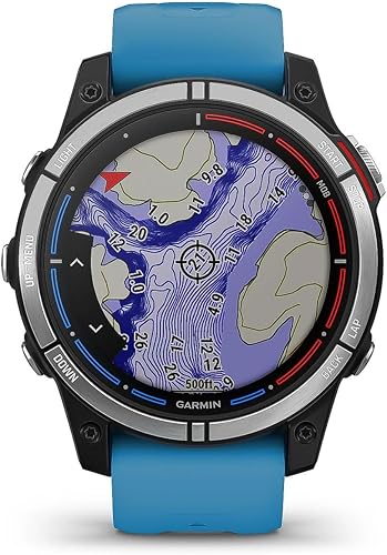 Miniatura 3 de Garmin Quatix 7 Marine GPS Reloj inteligente de silicona azul 010-02540-61
