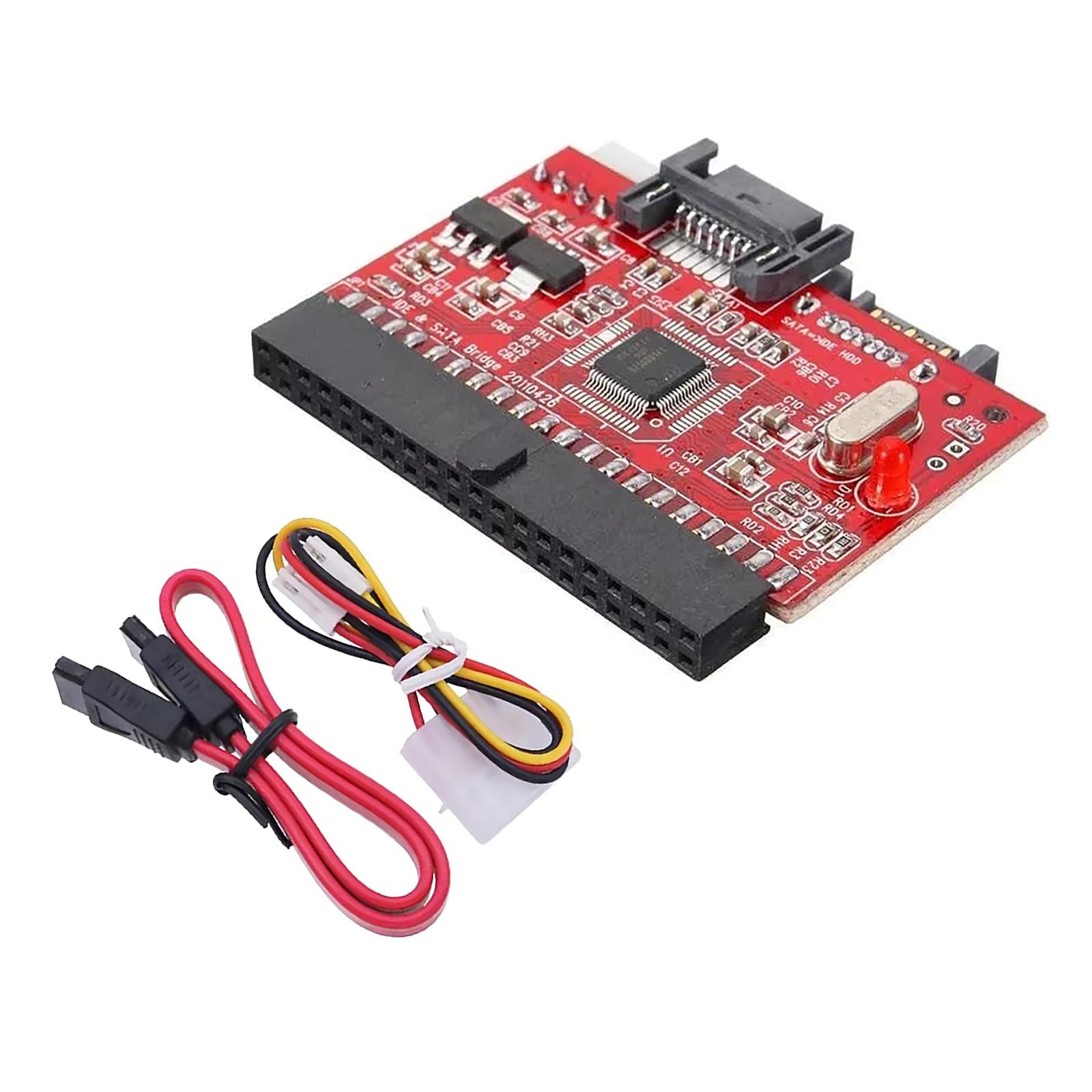 DBEIXIWEI 40Pin IDE to SATA Motherboard Converter Adapter 1.5 Gbps Data Transfer Support 240GB Above IDE Drive